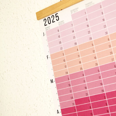 Wandkalender 2025 Rosa Flieder Pink Violett Lila Kalender Jahresplaner 2025 Homeoffice Wallplanner Designkalender