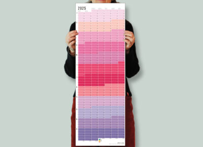 Wandkalender 2025 Rosa Flieder Pink Violett Lila Kalender Jahresplaner 2025 Homeoffice Wallplanner Designkalender