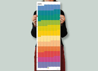 2025 Wallplanner Wandkalender 2025 Regenbogen Bunter Kalender Jahresplaner 2025 Rainbow