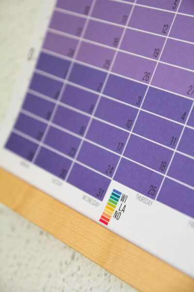 Wandkalender 2025 Rosa Flieder Pink Violett Lila Kalender Jahresplaner 2025 Homeoffice Wallplanner Designkalender