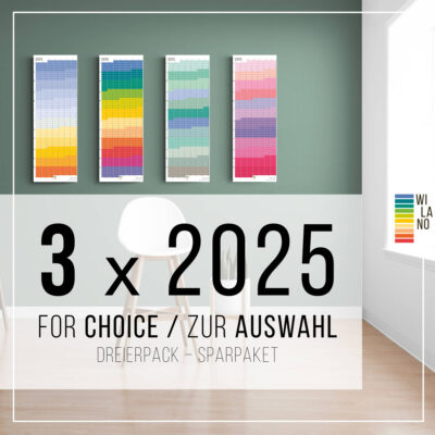 3er Pack Wandkalender 2025 Kalender Jahresplaner 2025 Homeoffice Wallplanner Designkalender Sparpack Dreierpack